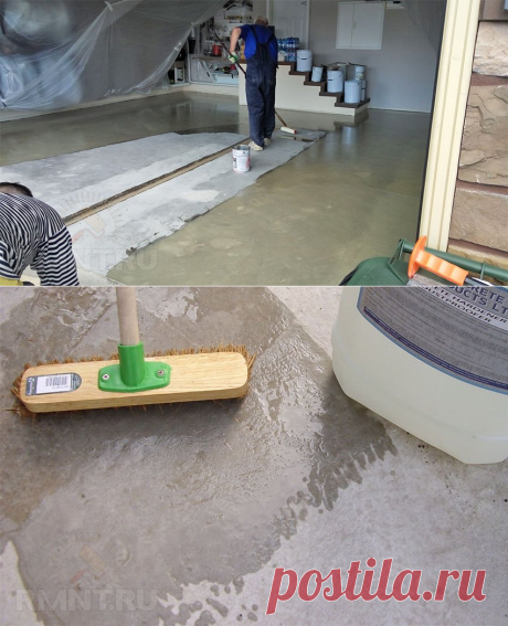 Пол в гараже: полиуретановая пропитка и покрытие для бетона RMNT.RU