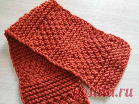 Теплый шарф спицами на осень-зиму » «Хомяк55» - всё о вязании спицами и крючком