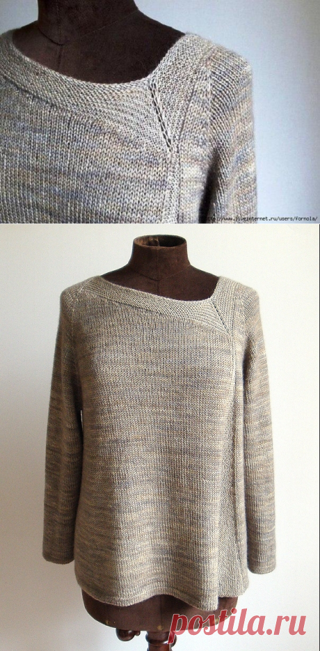 Пуловер асимметричный от Cecilia Flori