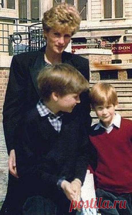 Princess Diana, Prince William and Prince Harry — 20th April 1993