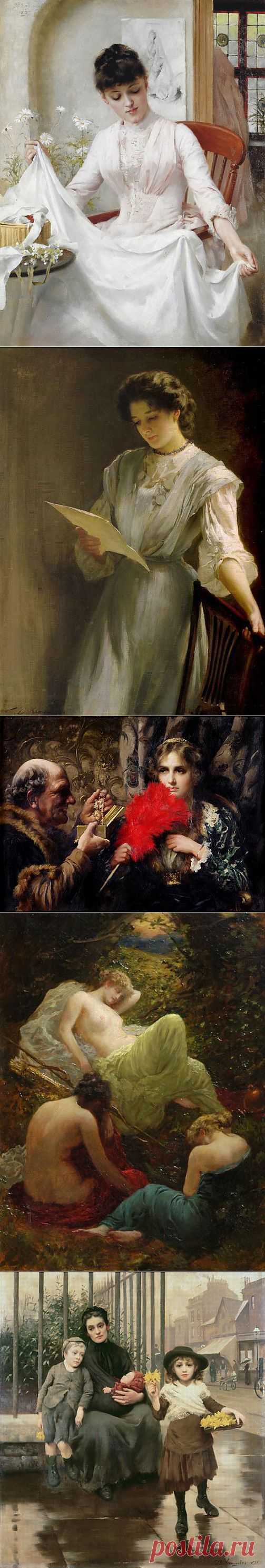Английский художник Thomas Benjamin Kennington (1856-1916) :: NoNaMe