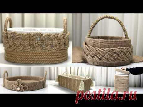 5 AMAZING JUTE IDEAS 2024 !!Easy Home decoration and Organization Ideas 🤎DIY