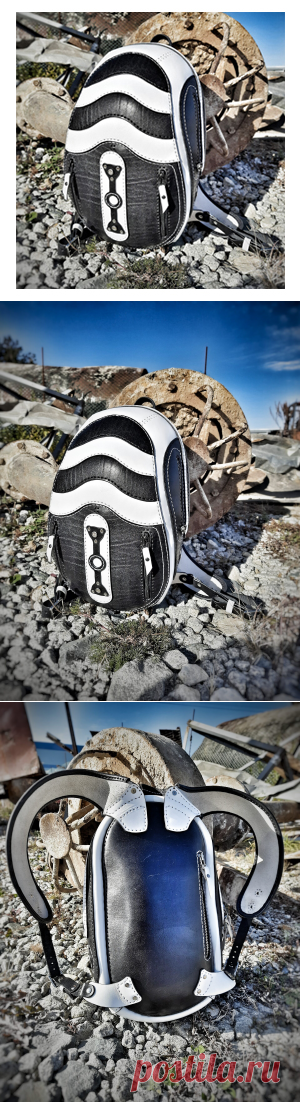 Выкройка рюкзак «Tunlock»/ Pattern pdf leather backpack «Tunlock» &#8212; SteampunkRUS96