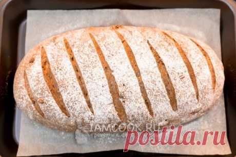 Пшенично-ржаной хлеб с орехами, рецепт с фото.