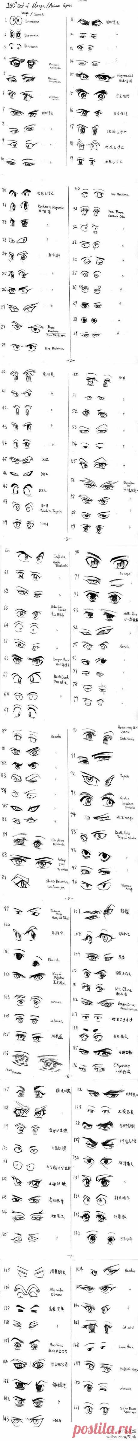 Учимся рисовать глаза.