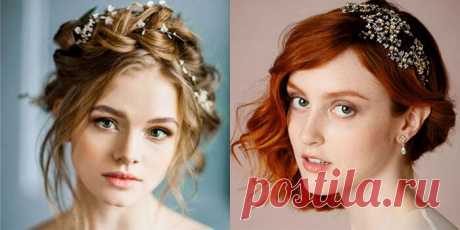 Какие свадебные прически могут выбрать девушки, у которых короткие волосы: узнаете в нашей статье