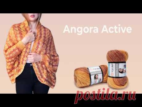 Angora Active YarnArt - очень пушистая и легкая пряжа с отличным сочетанием акрила и мохера. - YouTube
