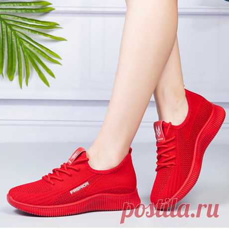 Women Breathable Lace Up Lightweight Casual Sport Shoes - US$24.99