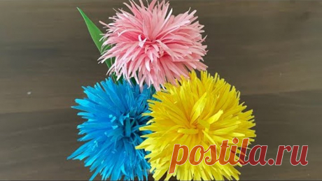 Easy and beautiful paper flower / Paper craft / DIY home Decor