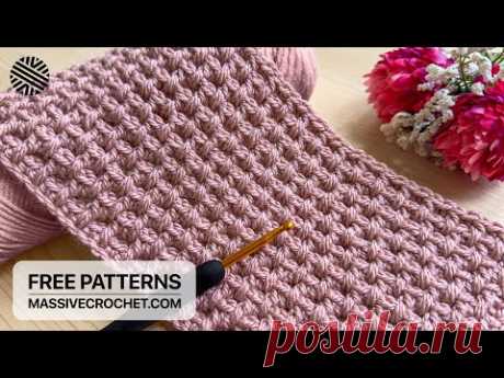 VERY EASY & UNUSUAL Crochet Pattern for Beginners! ⚡️👍 NEW Crochet Stitch for Blanket, Scarf & Bag