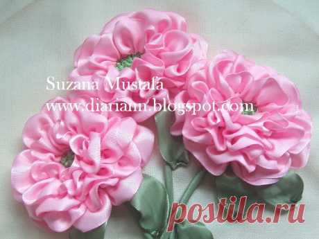 вышивка розы от сюзанны мустафы -2 подробных мк.