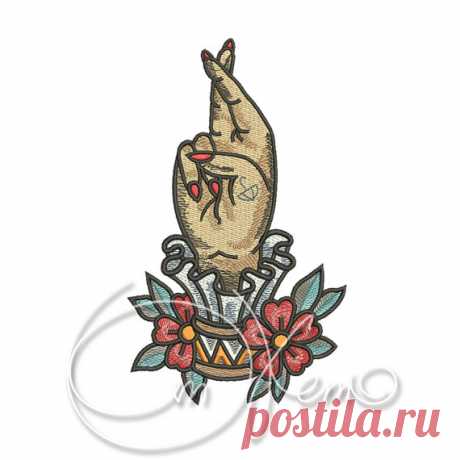 MACHINE EMBROIDERY DESIGN Old school tattoo embroidery good