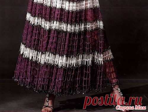 Шикарная юбка из обычной филейной сетки - Вязание - Страна Мам