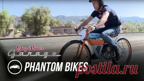 Phantom Bikes - Jay Leno's Garage Justin Bell joins Jay for a motorized bicycle race of epic proportions, pitting John King's touring model against his racer. Who will be the victor?» Subscri...