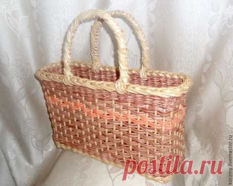 Плетёная сумка-корзина - корзина,плетеная корзина,купить корзину,Плетение из лозы