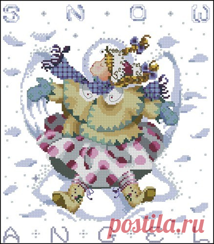 Snow angel GIRL – Схема вышивки крестом, скачать бесплатно! Скачать схему для вышивки крестиком «Snow angel GIRL» в хорошем качестве. Новые бесплатные схемы из рубрики «Дети» только на MyPatterns.ru!