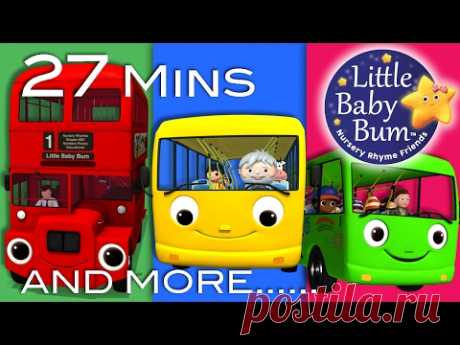 Wheels On The Bus | All the videos! | 27 Minutes Compilation from LittleBabyBum!