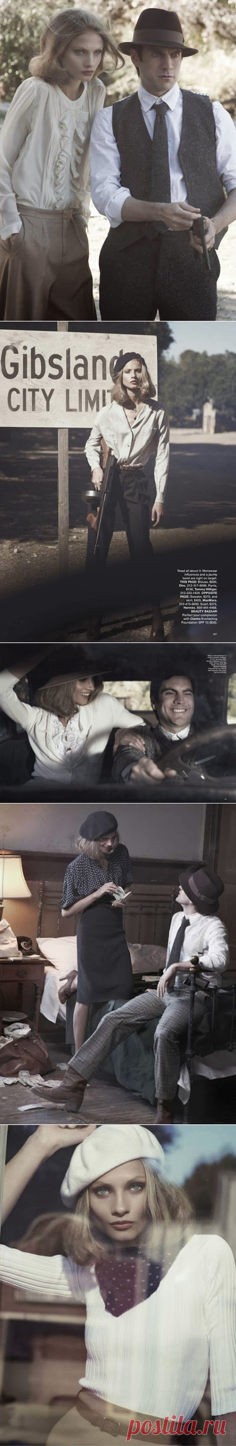 ​Анна Селезнева и Уэс Бентли для Harper's Bazaar US — Модно / Nemodno