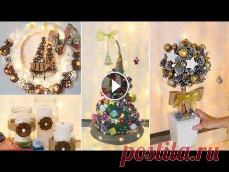 10 Christmas Decoration Ideas at Home using Pine Cones! Mery Christmas ► Subscribe HERE: https://bit.ly/FollowDiyBigBoom...