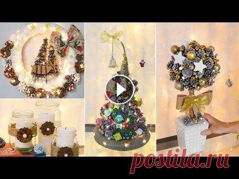 10 Christmas Decoration Ideas at Home using Pine Cones! Mery Christmas ► Subscribe HERE: http://bit.ly/FollowDiyBigBoom...