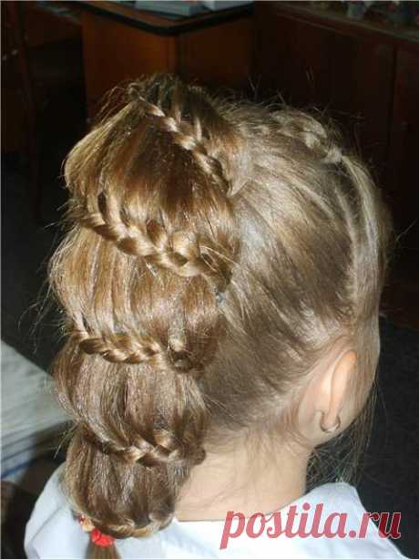 Прически для маленьких модниц - причёски для девочек - запись пользователя Луна-AVON (Lusine33) в сообществе Заплетаем косички в категории Фото МК - Babyblog.ru