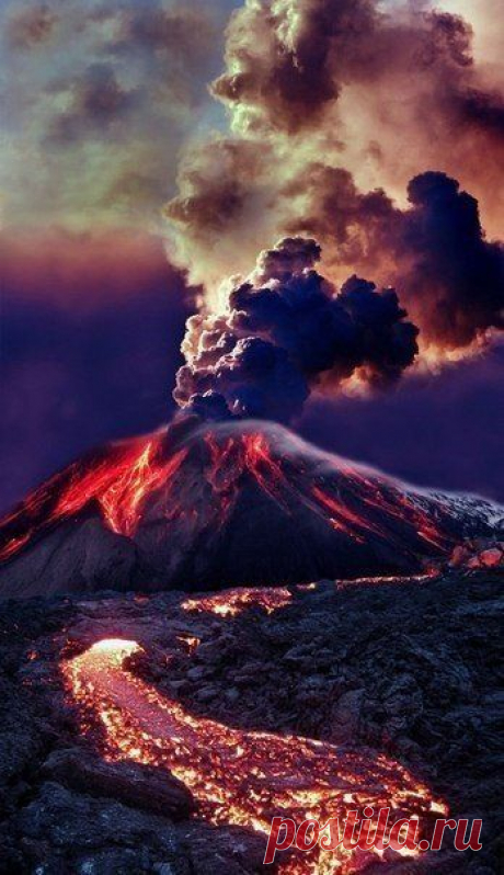 Самые красивые извержения вулканов / Социальная погода