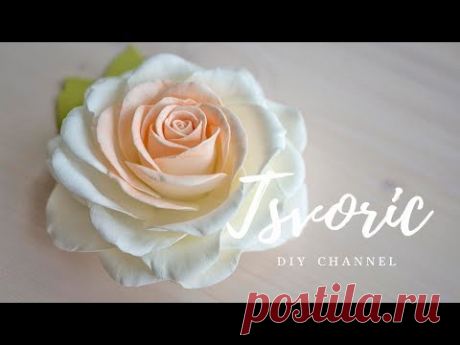 Реалистичная роза из фоамирана , цветы из фома Tsvoric