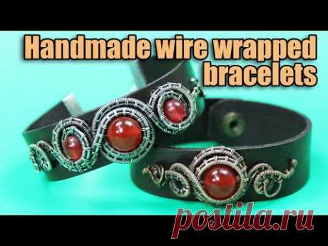 DIY Wire wrapped Bracelets. Handmade Wire wrapping jewelry Valeriy Vorobev.