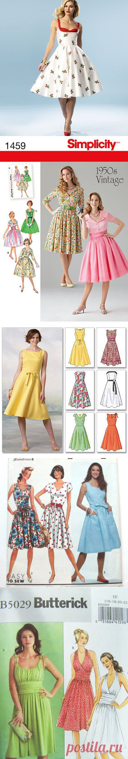 Стильные ретро платья 50-60-х снова в моде | Своими руками