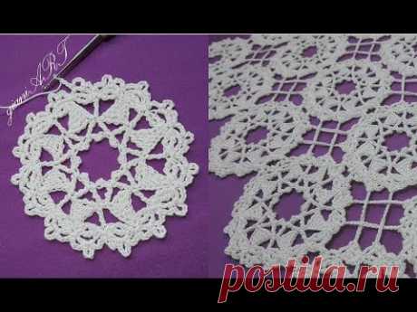 How to Crochet Lace Motifs Cathedral Rose Windows pattern
