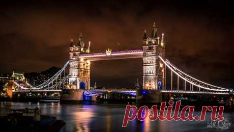 Tower Bridge London Fantasy night photo of The Tower Bridge, London, UK
