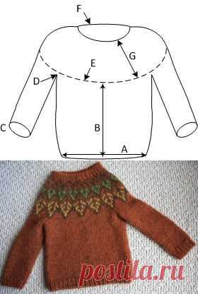 Лопапейса для малыша - как связать исландский свитер | Креативные Мамы