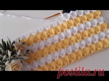 3D İki renkli bebek battaniye modeli &amp; Tığ İşi battaniye modelleri - YouTube