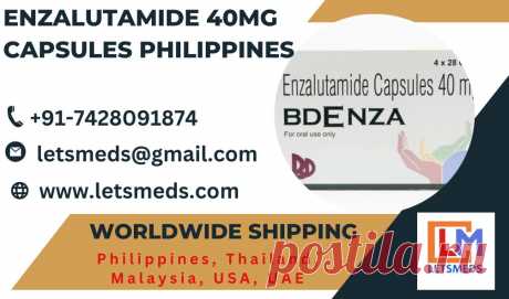 Are you or a loved one in need of Enzalutamide 40mg Capsules for the treatment of advanced prostate cancer? Look no further. We have a full, unopened pack of Indian Enzalutamide Capsules Philippines available for immediate sale. Consult your healthcare provider before starting Generic Enzalutamide Capsles Manila to ensure it's the right choice for your specific condition. Available for immediate dispatch USA, UAE, UK, Philippines, Malaysia, Thailand, Singapore, Taiwan, Dubai, etc.