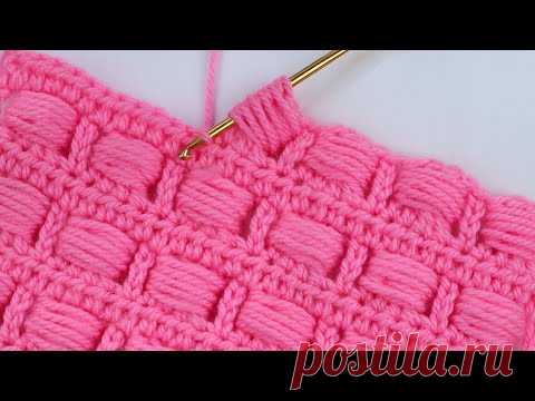 Easy crochet pattern tutorial baby blanket for beginners By Crochet Home