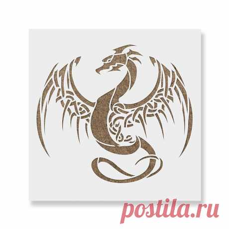 Amazon.com: Dragon plantilla para estarcir – Plantilla reutilizable con múltiples tamaños disponibles: Arte, Manualidades y Costura