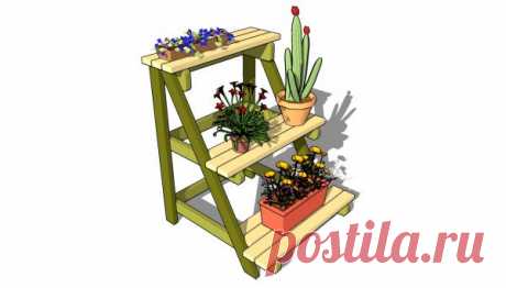 Outdoor Plant Stand Plans | MyOutdoorPlans | Free Woodworking Plans and Projects, DIY Shed, Wooden Playhouse, Pergola, Bbq