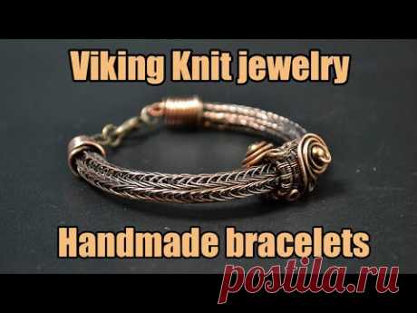 Viking Knit bracelets. Handmade wire jewelry Valeriy Vorobev.