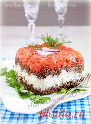 Слоеный тартин с лососем и яблоками – рецепт приготовления с фото от Kulina.Ru