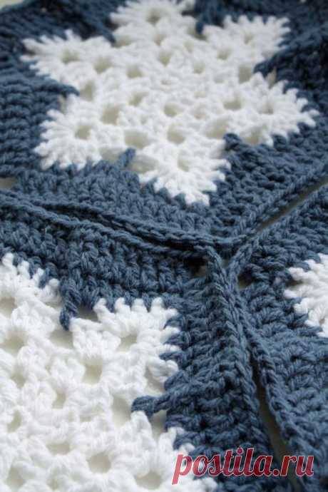 Free crochet snowflake blanket | Crochet