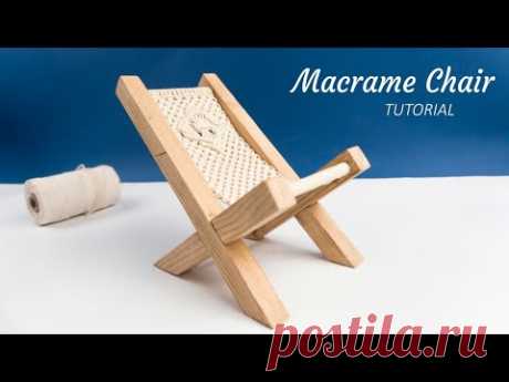 MODERN Macrame Chair Tutorial
