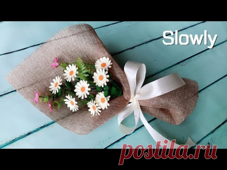 ABC TV | How To Make Daisy Bouquet Flower With Shape Punch (Slowly) - Craft Tutorial