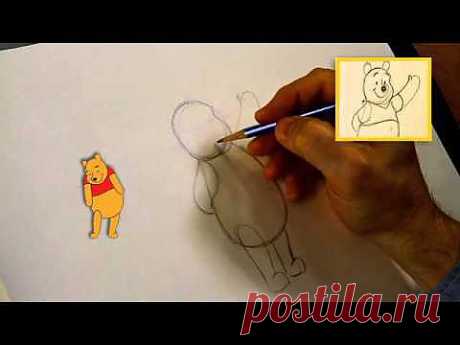 Видео урок рисования Винни Пуха от Марка Хенна - YouLoveIt.ru