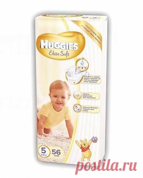 Подгузники Элит Софт Мега 5 (12-22кг) 56 шт Хаггис (Huggies)