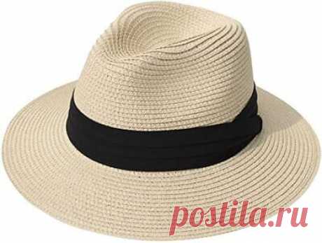 Women Straw Hats Fedora Beach Sun Hat Wide Floppy Brim Straw Panama Roll Up Hat   | eBay Make you fashionable and elegant with our classic decorative hat. Dress up with this elegant floppy Hat,let's go out for fun,also make you eye-catching in the crowds. Perfect straw sun hat to bring on outdoor activity.