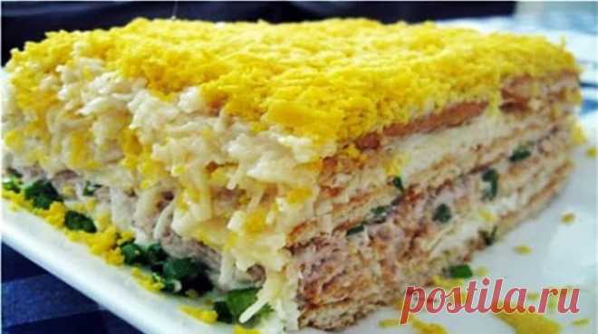 До неприличия вкусный торт-салат 
