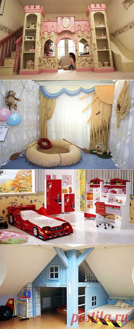 Идеи и требования к интерьеру детской комнаты.