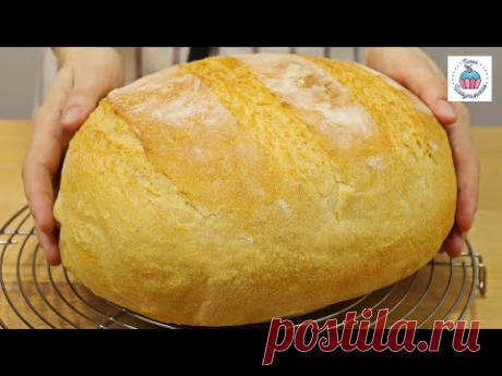 Рецепт ХЛЕБА без замеса теста или как испечь хлеб в домашних условиях