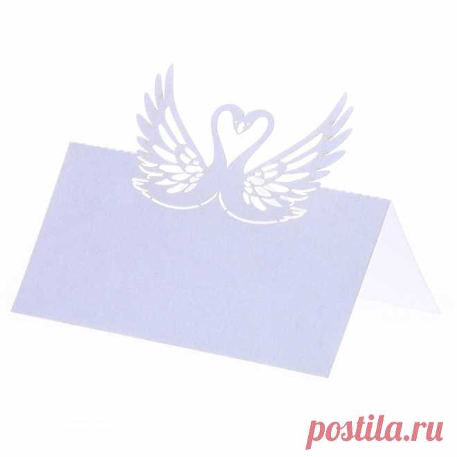 пользу танец Picture - More Detailed Picture about 12pcs/lot White Laser Cut Swan Name Place Table Card Wine Food Mark Guest Birthday Banquet Party Wedding Favors Decoration Picture in Событие и Партия from H&D-World | Aliexpress.com | Alibaba Group