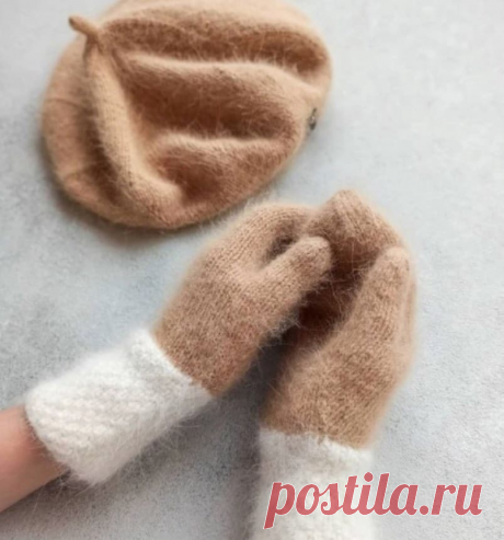 Тёплые варежки спицами от @shapushka_store - KNITTLY.ART